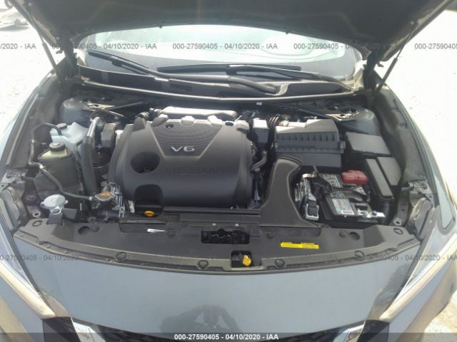 1N4AA6DV8LC364220 - 2020 NISSAN MAXIMA  Gray photo 10