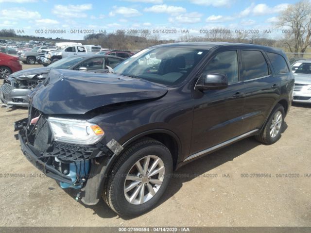 1C4RDJFG5EC513255 - 2014 DODGE DURANGO SSV Dark Blue photo 2