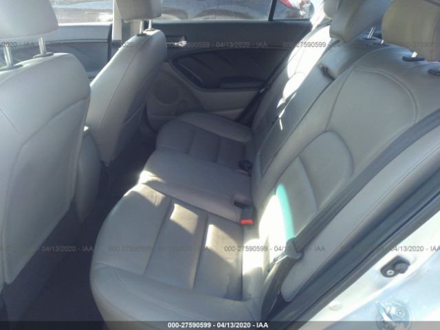 KNAFZ4A84E5075562 - 2014 KIA FORTE EX Silver photo 8