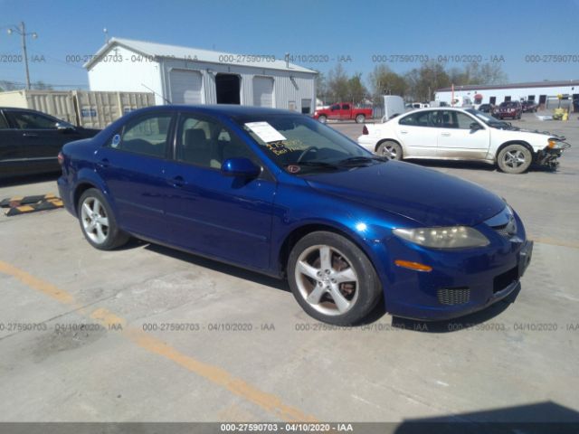 1YVHP80D665M58499 - 2006 MAZDA 6 S Blue photo 1