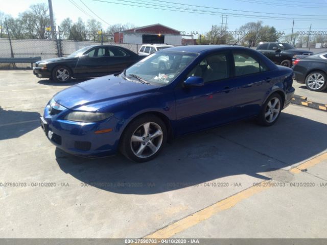 1YVHP80D665M58499 - 2006 MAZDA 6 S Blue photo 2