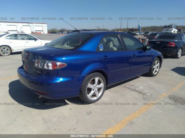 1YVHP80D665M58499 - 2006 MAZDA 6 S Blue photo 4