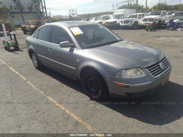 WVWRH63B93P351811 - 2003 VOLKSWAGEN PASSAT GLX Gray photo 1