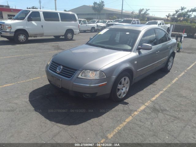 WVWRH63B93P351811 - 2003 VOLKSWAGEN PASSAT GLX Gray photo 2