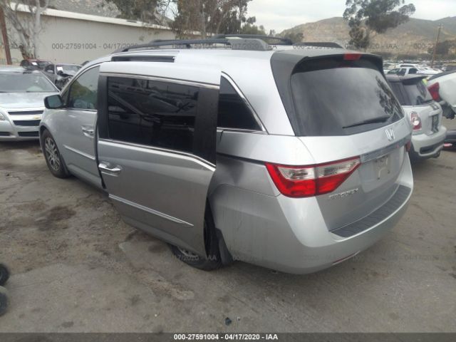 5FNRL5H67CB002094 - 2012 HONDA ODYSSEY EXL Gray photo 3