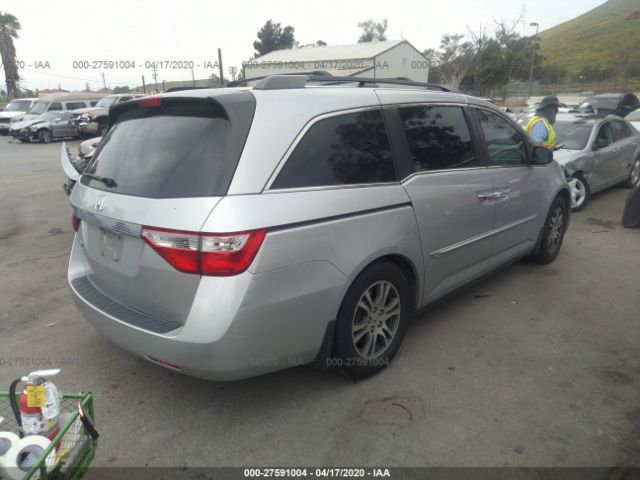 5FNRL5H67CB002094 - 2012 HONDA ODYSSEY EXL Gray photo 4