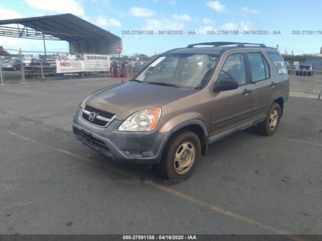 JHLRD68404C018317 - 2004 HONDA CR-V LX Brown photo 2