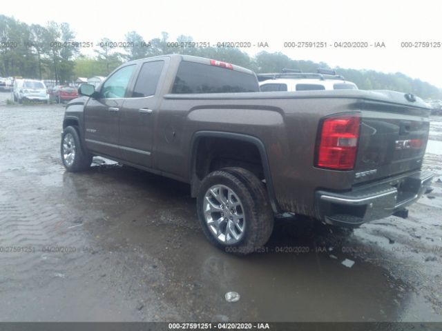 1GTV2VEC3EZ339399 - 2014 GMC SIERRA K1500 SLT Brown photo 3