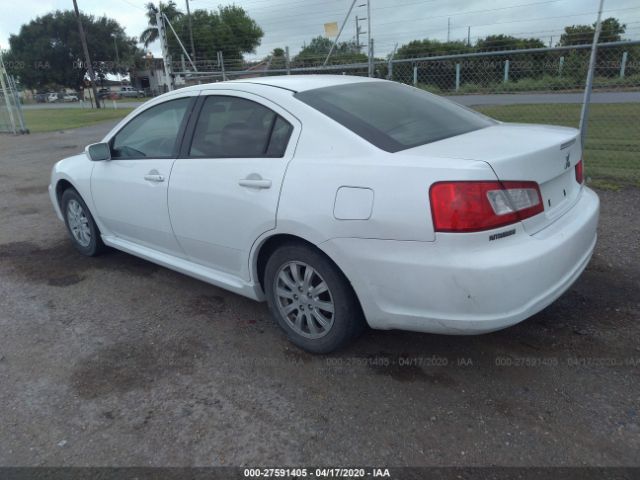 4A32B2FF3AE014101 - 2010 MITSUBISHI GALANT FE White photo 3