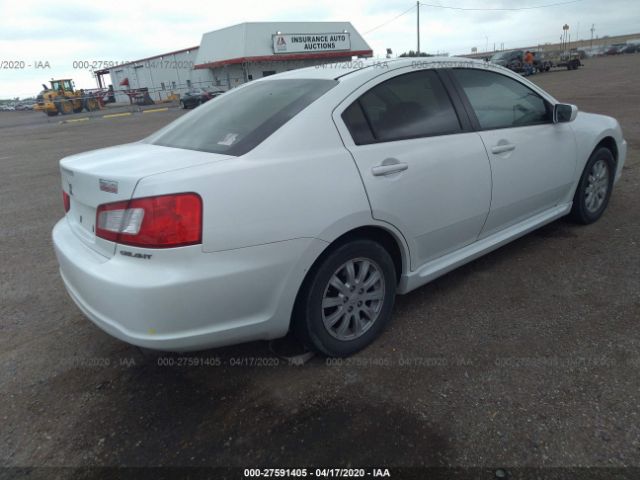 4A32B2FF3AE014101 - 2010 MITSUBISHI GALANT FE White photo 4