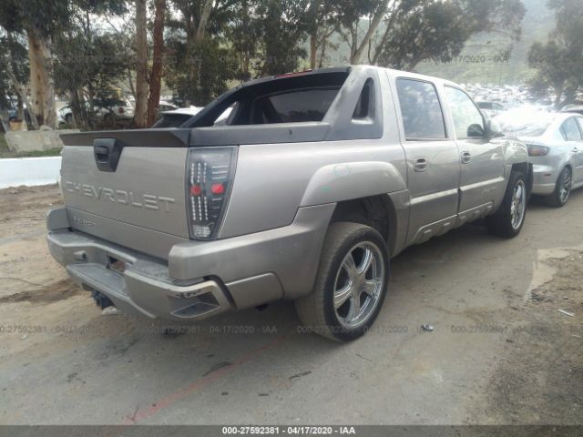 3GNEC13T53G192130 - 2003 CHEVROLET AVALANCHE C1500 Silver photo 4