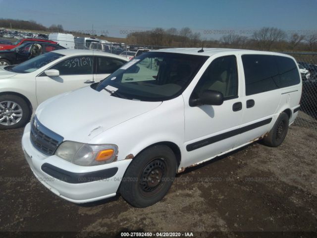 1GNDX03E42D307470 - 2002 CHEVROLET VENTURE  White photo 2