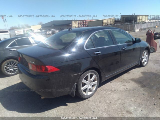 JH4CL96885C033225 - 2005 ACURA TSX  Black photo 4