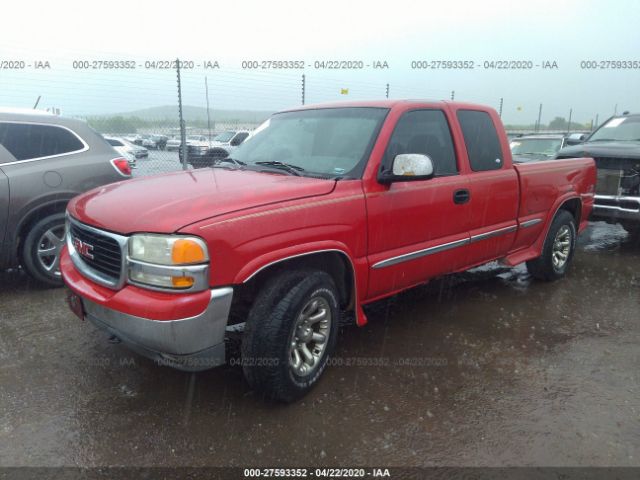 1GTEK19T0XE500174 - 1999 GMC NEW SIERRA K1500 Red photo 2