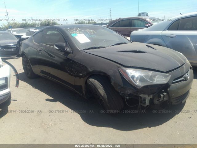 KMHHU6KJ2DU096515 - 2013 HYUNDAI GENESIS COUPE 3.8L Black photo 1