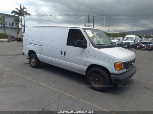 1FTRE14W84HB55951 - 2004 FORD ECONOLINE E150 VAN White photo 1