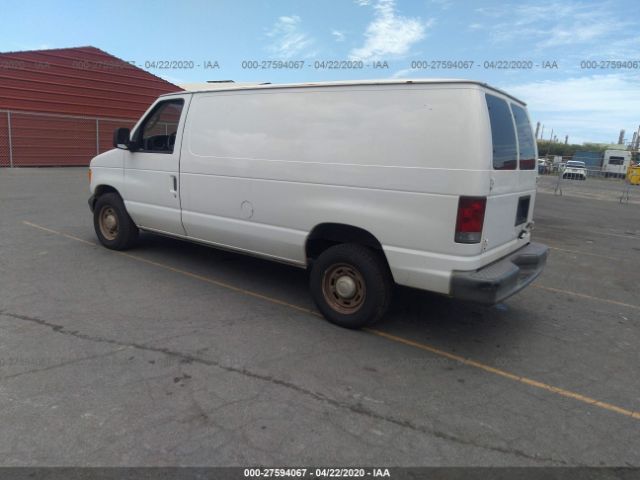 1FTRE14W84HB55951 - 2004 FORD ECONOLINE E150 VAN White photo 3