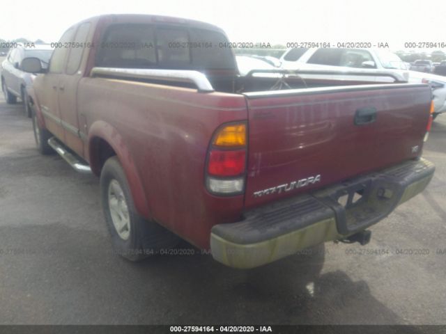 5TBRT3411YS001453 - 2000 TOYOTA TUNDRA ACCESS CAB/ACCESS CAB SR5 Red photo 3