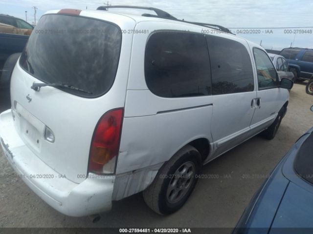 4N2XN11T4XD806910 - 1999 NISSAN QUEST SE/GLE/GXE White photo 4