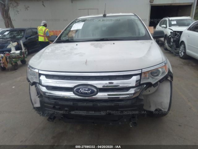 2FMDK3GC8DBA68401 - 2013 FORD EDGE SE White photo 6