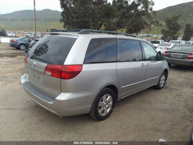 5TDZA23C94S157437 - 2004 TOYOTA SIENNA CE/LE Silver photo 4