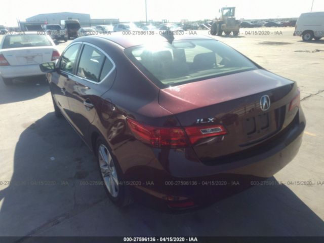 19VDE1F74DE019802 - 2013 ACURA ILX 20 TECH Burgundy photo 3