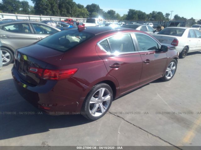 19VDE1F74DE019802 - 2013 ACURA ILX 20 TECH Burgundy photo 4