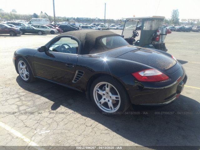 WP0CA29825U710872 - 2005 PORSCHE BOXSTER  Black photo 3