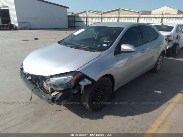 5YFBURHE9HP622955 - 2017 TOYOTA COROLLA L/LE/XLE/SE/XSE Silver photo 2