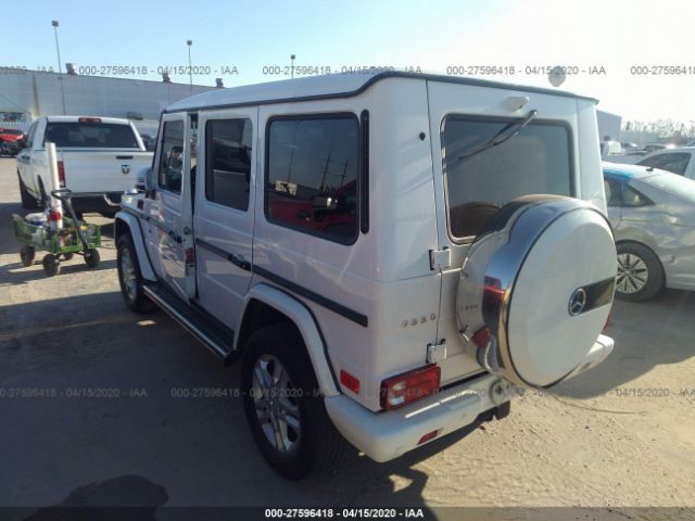 WDCYC3HF8EX214277 - 2014 MERCEDES-BENZ G 550 White photo 3