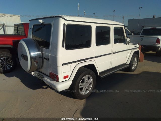 WDCYC3HF8EX214277 - 2014 MERCEDES-BENZ G 550 White photo 4