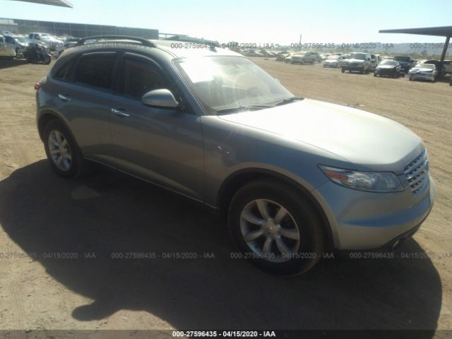 JNRAS08W55X213550 - 2005 INFINITI FX35  Light Blue photo 1