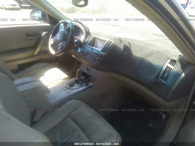 JNRAS08W55X213550 - 2005 INFINITI FX35  Light Blue photo 5