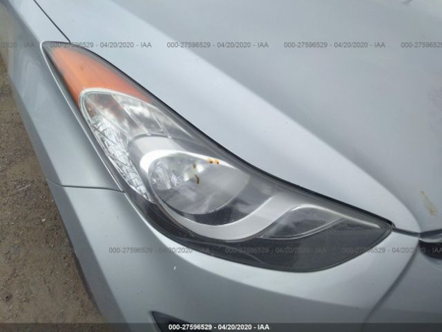 5NPDH4AE8BH037346 - 2011 HYUNDAI ELANTRA GLS/LIMITED Silver photo 6