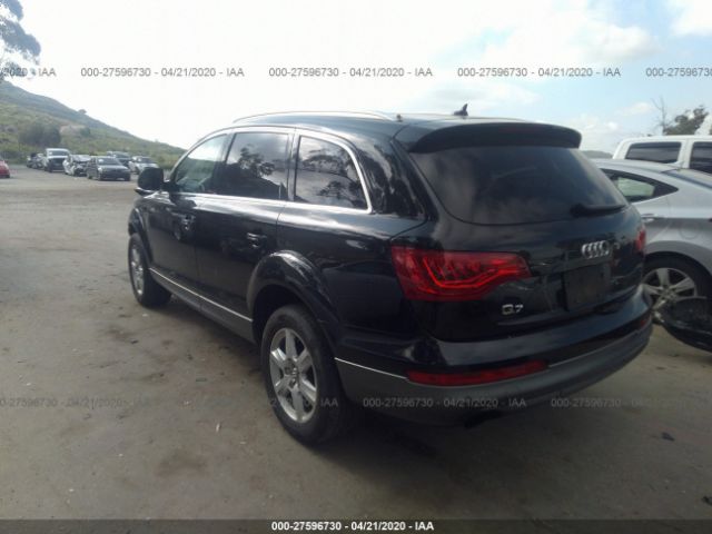 WA1AGAFEXCD000622 - 2012 AUDI Q7 PRESTIGE Black photo 3