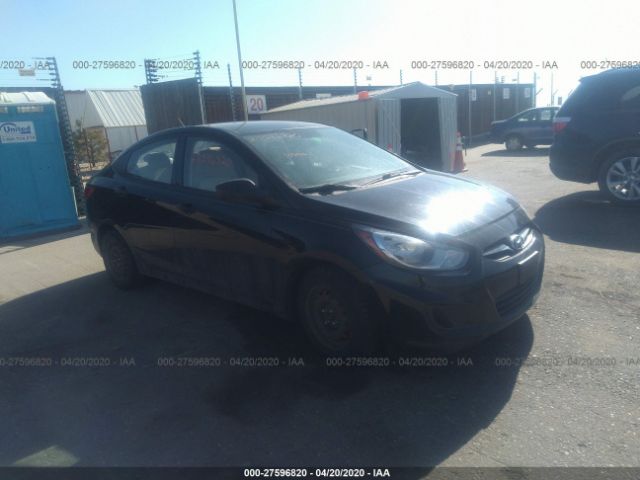 KMHCT4AE3CU045982 - 2012 HYUNDAI ACCENT GLS/GS Black photo 1