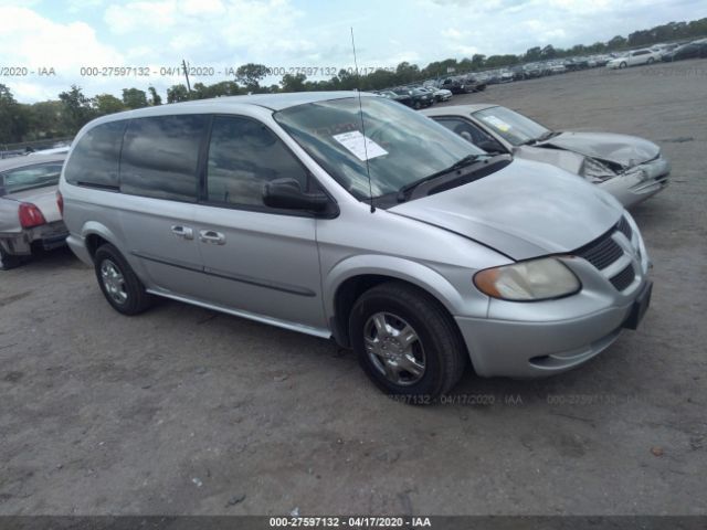 2B4GP44362R625076 - 2002 DODGE GRAND CARAVAN SPORT Silver photo 1