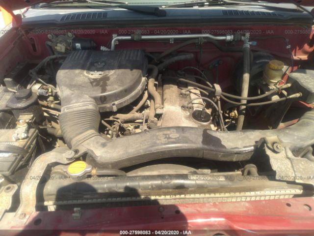 1N6DD26S4WC359284 - 1998 NISSAN FRONTIER KING CAB XE/KING CAB SE Red photo 10