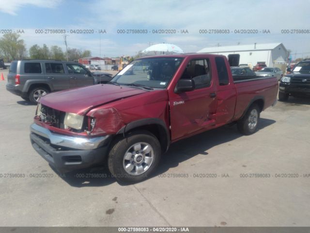 1N6DD26S4WC359284 - 1998 NISSAN FRONTIER KING CAB XE/KING CAB SE Red photo 2