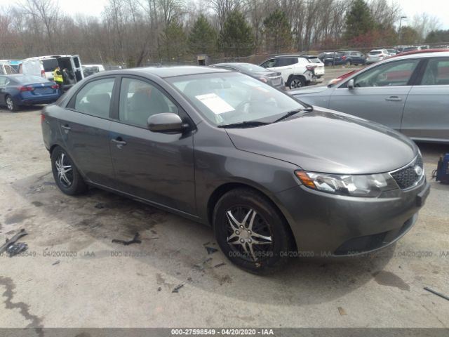 KNAFU4A26D5724464 - 2013 KIA FORTE EX Gray photo 1