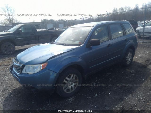 JF2SH61669H759520 - 2009 SUBARU FORESTER 2.5X Blue photo 2