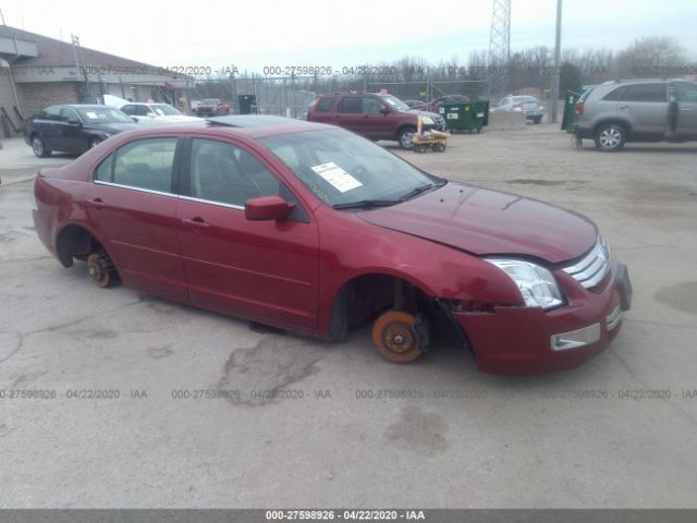 3FAHP08117R103777 - 2007 FORD FUSION SEL Red photo 1