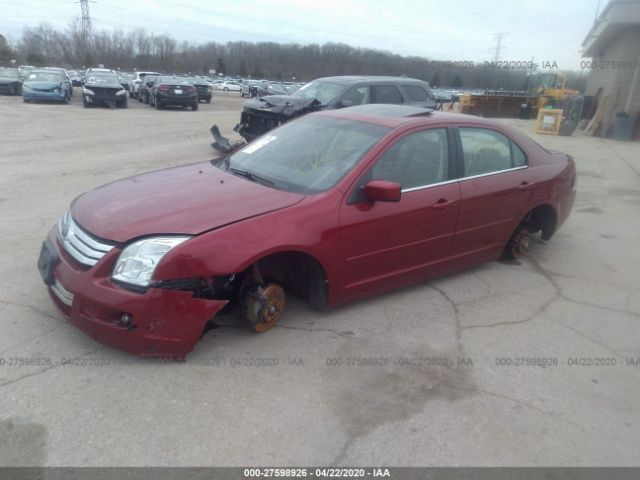3FAHP08117R103777 - 2007 FORD FUSION SEL Red photo 2