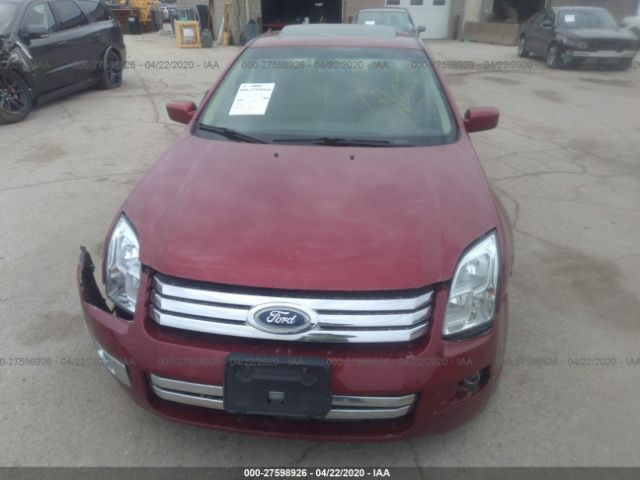 3FAHP08117R103777 - 2007 FORD FUSION SEL Red photo 6