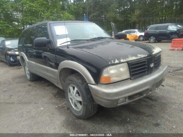 1GHDT13W212135057 - 2001 OLDSMOBILE BRAVADA  Black photo 1