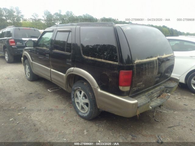 1GHDT13W212135057 - 2001 OLDSMOBILE BRAVADA  Black photo 3