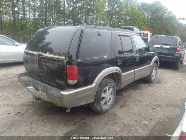 1GHDT13W212135057 - 2001 OLDSMOBILE BRAVADA  Black photo 4