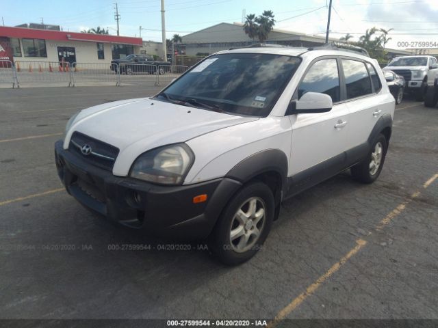 KM8JN12DX5U089910 - 2005 HYUNDAI TUCSON GLS/LX White photo 2