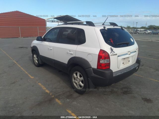 KM8JN12DX5U089910 - 2005 HYUNDAI TUCSON GLS/LX White photo 3