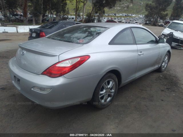 4T1CE30P98U765981 - 2008 TOYOTA CAMRY SOLARA SE/SLE/SPORT Silver photo 4